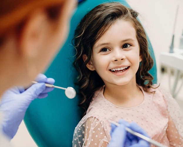 Child visiting dentist in North Providence
