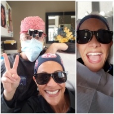 Patients taking selfies with dentist