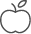 Animated apple representing children's dentistry