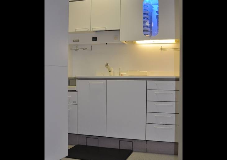 Dental storage and sterilization room